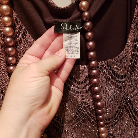 J.L. Fashions Crochet Dress - Picture 3 of 4